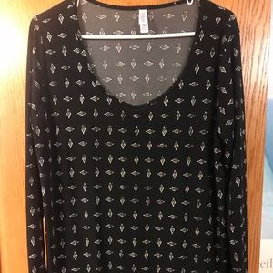 Lularoe 2XL Lynnae black white